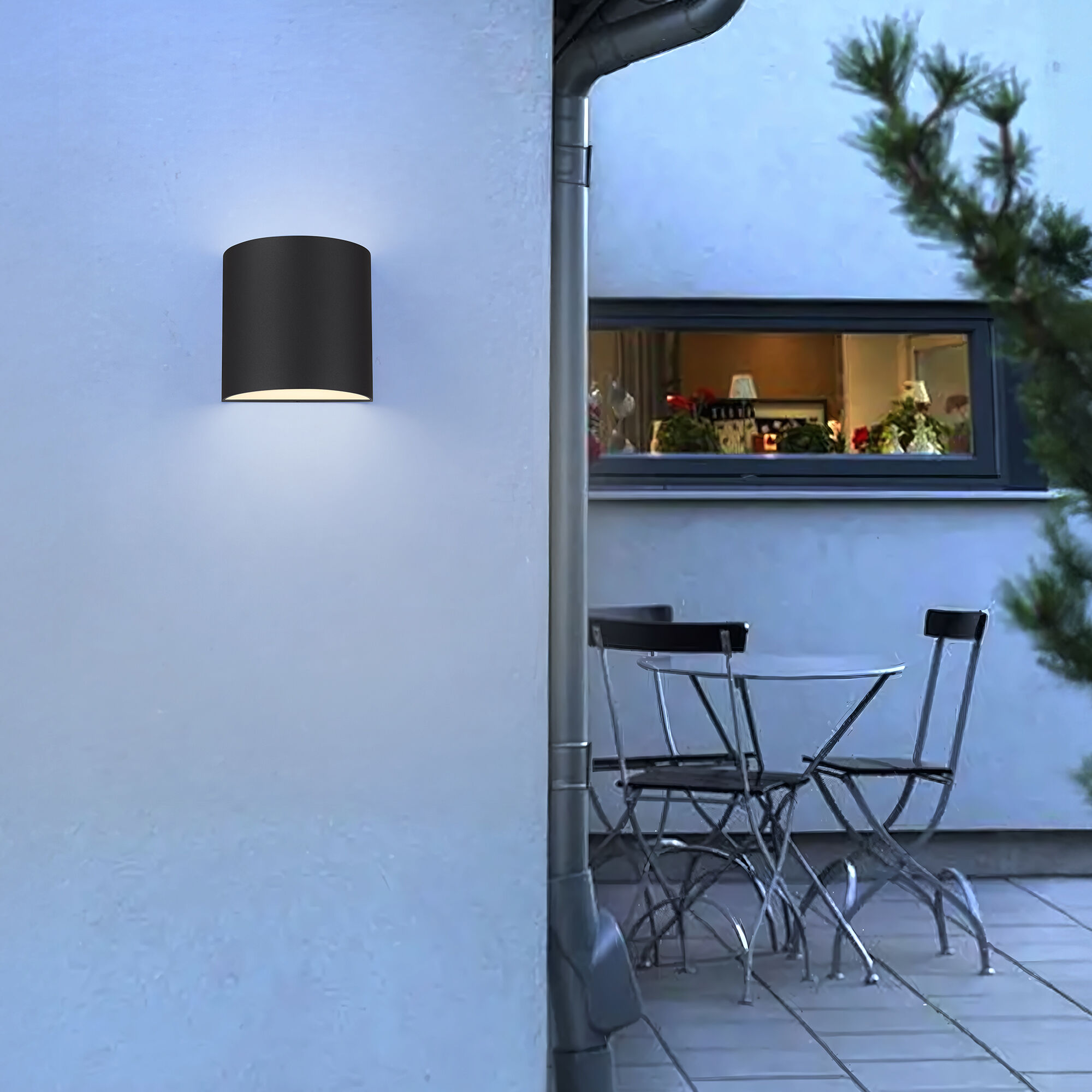 Veil LED 4.63 inch Sand Black Outdoor Wall Sconce